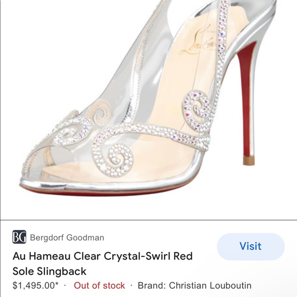 Christian Louboutin Au Hameau Crystal Shoe 37 - Picture 2 of 8